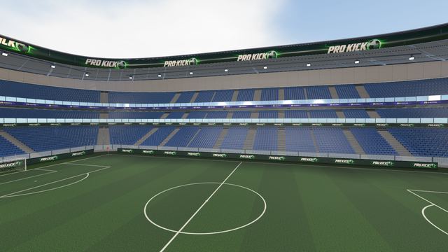 Stadium at sunset